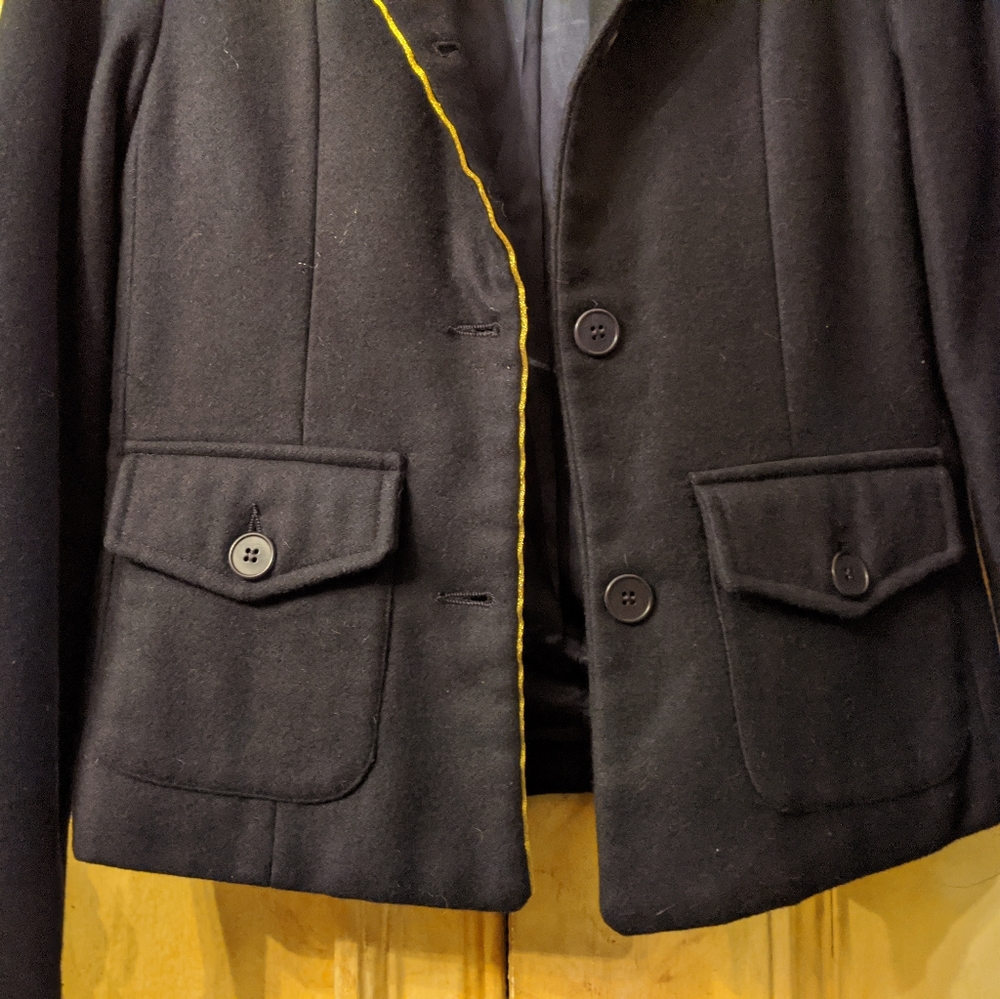 Alara black wool jacket 2 - Picture 5 of 13